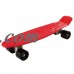 Costway Mini Retro 22'' Cruiser Style Skateboard Complete Deck Plastic Skate Board   